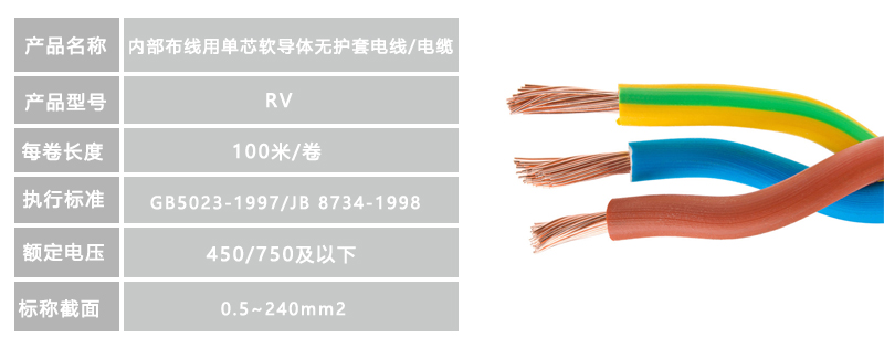銅芯聚氯乙烯絕緣電線 無護套電纜 銅芯聚氯乙烯絕緣電線 無護套電纜